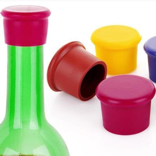 Silicone Wine Bottle Stopper Preservation Wine Stoppers Beverage Closures Wine Champagne Stopper Bar Kitchen Tools LX8099