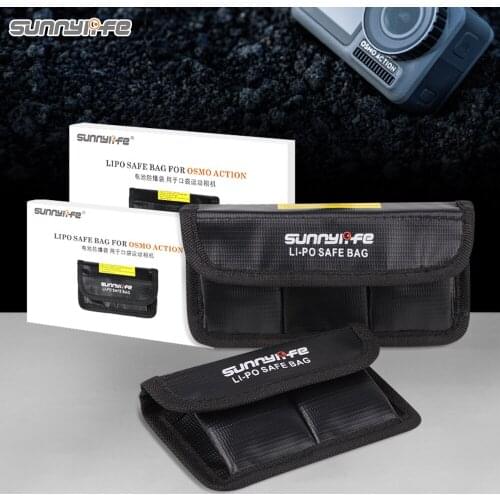 Sunnylife Explosion-proof LiPo Safe Bag Battery Protective Storage Bag for DJI OSMO ACTION