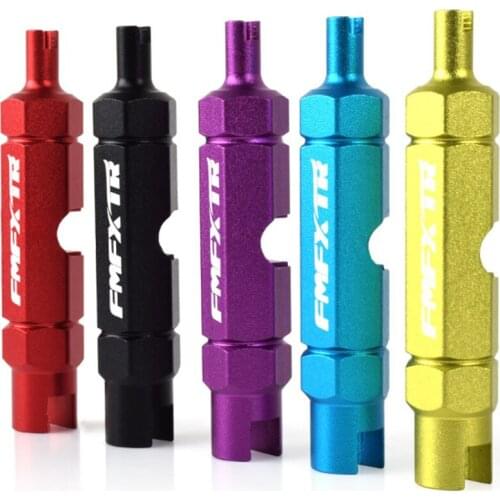 Bike Valve Core Tool Double Head Aluminum Alloy Presta American Valve Core Remover Wrench Spanner Bicycle Tire Repair Tool