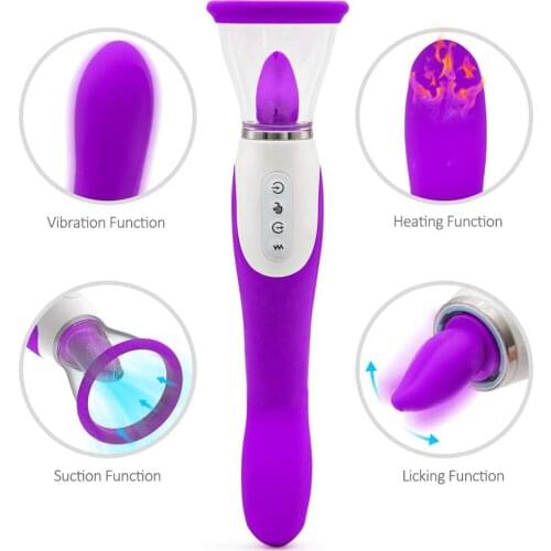 Adult Masturbators Blowjob Vibrators Heating Nipples Clitoris Stimulator Sucker Vagina Sucking anal Vibration Sex Toys For woman