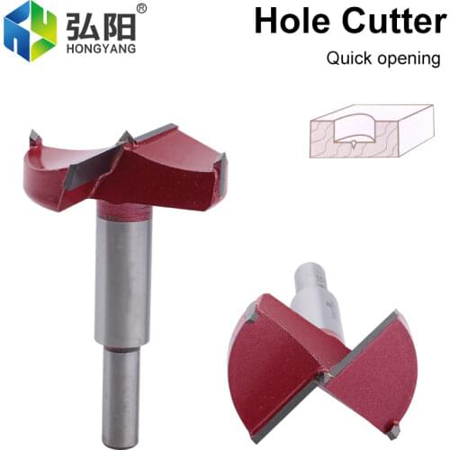 1pcs 32mm-75mm Point Woodworking Tools, Hole Saw, Hinge Boring Drill, Round Handle, Particleboard, MDF, Self-Centering Hole Saw