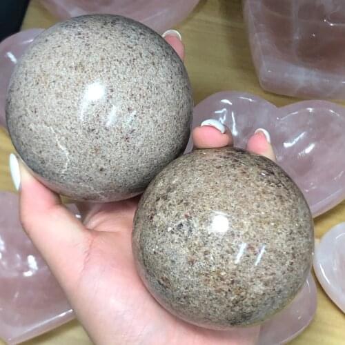 1pcs Natural Garnet Beads Ball Red Round Smooth Stone Beads For Fashion Christmas Gift