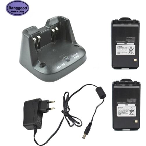 2x BP-265 BP265 7.4V 2200mAh Li-ion Battery + BC-193 BC193 Rapid Charger for ICOM IC-V80 S70 F3001 F3003 F3101D F4002 T70E Radio
