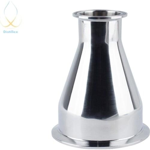 3"OD 91mm x 4" OD119mm Reducer .Sanitary Steel 304 . Height 145mm