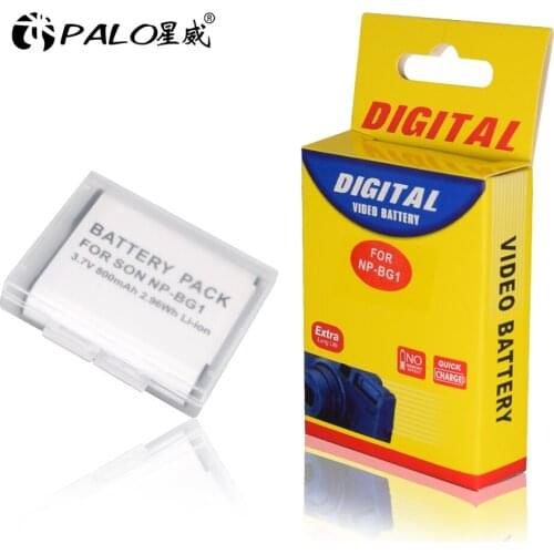 PALO NP BG1 NP-BG1 800mAh Camera Battery For SONY DSC-H3 DSC-H7 DSC-H9 DSC-H10 DSC-H20 DSC-H50 DSC-H55 DSC-H70 Digital Camera