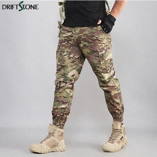 Camouflage Army Combat Cargo Pants Military Tactical Jogger Pants Men Many Pockets Airsoft Paintball Cotton Trousers
