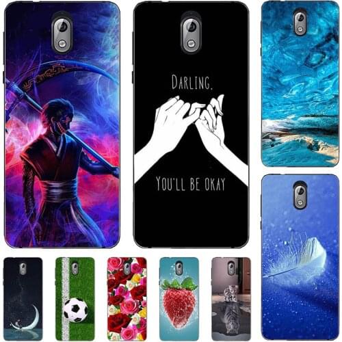 For Nokia 3 TA-1020 TA-1032 5.0" Case Cartoon Pattern Soft TPU Cover Coque Animal Flower Shell