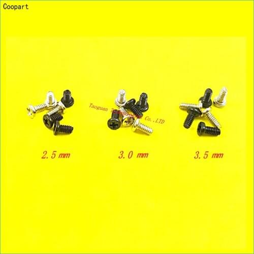 Coopart 3.0mm Silver/Black New Housing Cross Screw for Samsung Galaxy S6 S7 Edge Plus S6+ S4 S5 S3 note 5 4 3 I9500 I9300 N7100