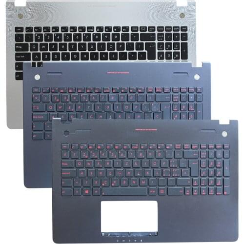 New US/Sapanish/Swiss Laptop C Cover with Keyboard for Asus N56 N56V N56VM N56VZ N56SL N76