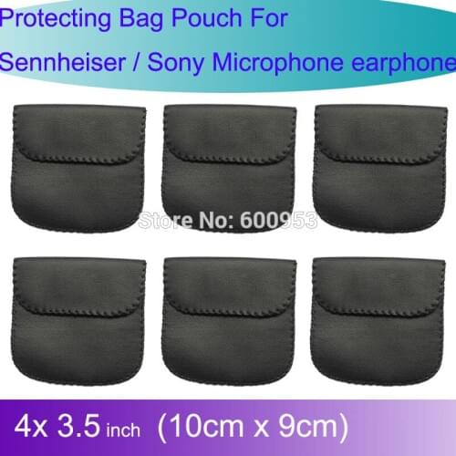 10x9cm Pro Carry Case Protecting Bag Pouch For Sennheiser / Sony earphones Lavalier Microphone