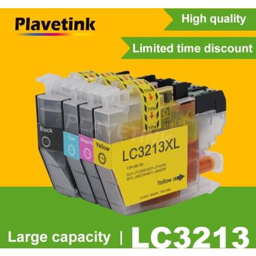 Plavetink LC3213 XL Compatible Ink Cartridge For Brother LC 3213 DCP-J772DW DCP-J774DW MFC-J890DW MFC-J895DW Printers Full Ink