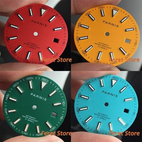 PARNIS New 30.8mm Watch Dial Luminous Suitable For Miyota 8205 8215 821A Mingzhu DG2813 3804 Seagull ST1612 Movement