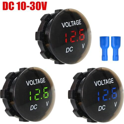 DC 12V-24V LED Digital Voltmeter Voltage Volt Display for Car Motorcycle Voltage Tester for Car Auto Motorcycle Boat ATV Truck