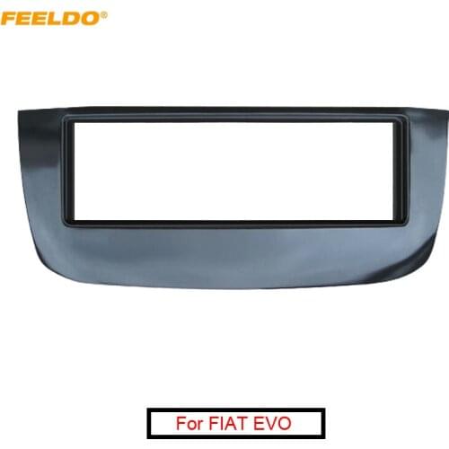 FEELDO Car One DIN CD Radio Fascia for FIAT EVO Stereo Plate Face Panel Frame Dashboard Trim Installation Kit #FD5199