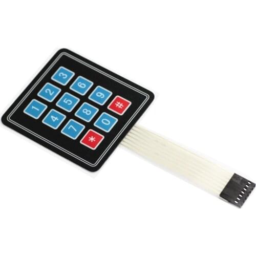 Glyduino 3*4 12 Keys Matrix Array Membrane Switch Keypad Keyboard for Arduino
