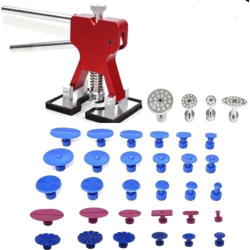PDR Tools Paintless Dent Repair Tool Dent Removal Puller Tabs Suction Cup Glue Tabs for Hail Damage Hand Tools Set