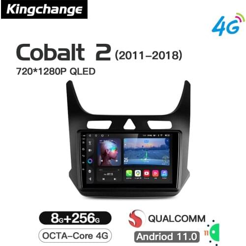 Kingchange Android 11 Car Multimedia Video Player For Chevrolet Cobalt 2011-2018 Radio Stereo BT GPS Wifi DSP Navigation