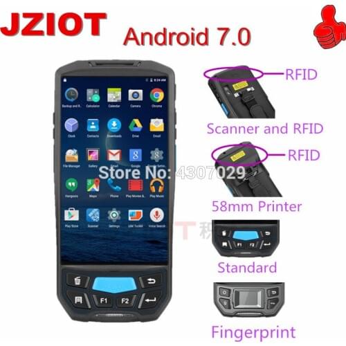 LF RFID Reader handheld meter reader handheld inventory scanner handheld scanner printer