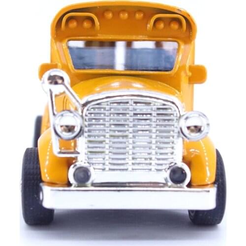 1:38 Hot School Bus Alloy Pull Back Mini Car Diecast Model Toy Car Vehicle Retro Baby Bus Toys Educational For Children Kids