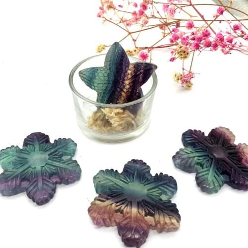 Natural Colorful Fluorite Caved Gems Quartz Crystals Healing Gemstones Reiki Decoration