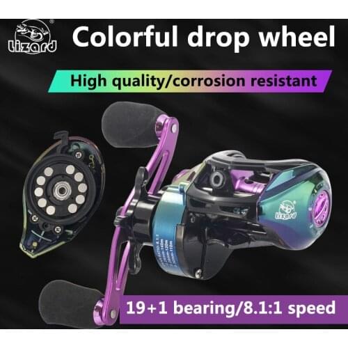 New 19+1BB Baitcasting Reel 8.1:1 High Speed Fishing Reel 8KG Max Drag Left Right Hand Reel Reinforced Reel Fishing
