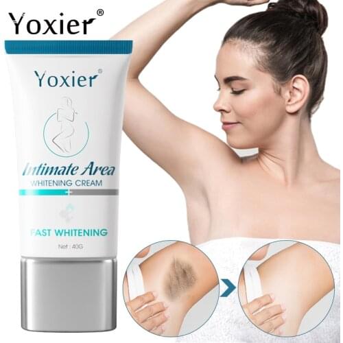 Yoxier Intimate Area Whitening Cream Brighten Repair Armpit Elbow Buttocks Moisturizing Nourish Nicotinamide Body Skin Care 40g