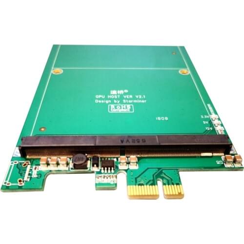 PCI-E to MXM3.0 Graphics Card Raiser Riser Card PCI Express X1 to MXM 3.0 Adapter Converter Board with LED for BTC Miner Mining