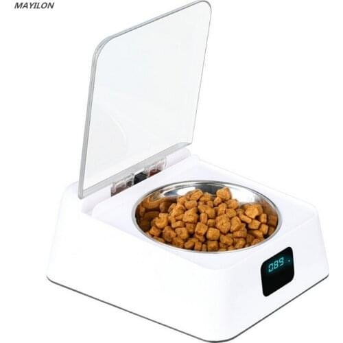 Pet Fedding Bowl Automatic Weighing Food Dog Food Bowl Digital Feeding Bowl Stand Dog Feeder Drinking Bowls