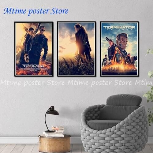 Terminator Genisys poster classic old movie vintage poster retro nostalgia kraft paper wall stickers Home 42*30 cm