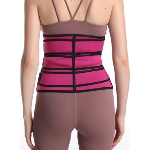 Sport Fitness Gym Workout Back Waist Support Women Waist Trainer Trimmer Belt Corset Sweat Belt Weight Loss Tummy Slim Belts