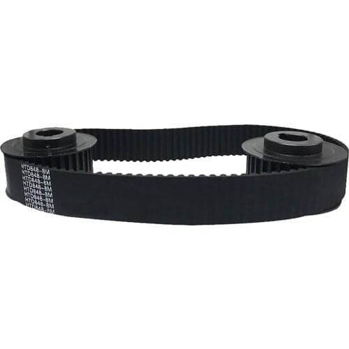 1Pcs HTD 8M-496 To 8M-576 Close Loop Timing Belt Black Rubber Drive Synchronous Belts Width 20/25/30mm
