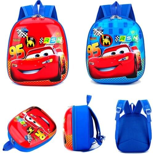 Lightning McQueen Backpack Cartoon Cute Kindergarten Small School Bag Eggshell Backpack Baby Little Girl Cartoon Backpack
