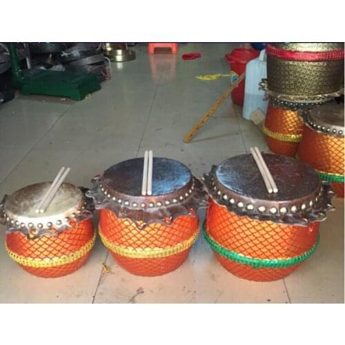 Traditional Chinese lion dance costume prop Small Lion Dance Drum Wusuh Kungfu Kids Sized Lion Drum