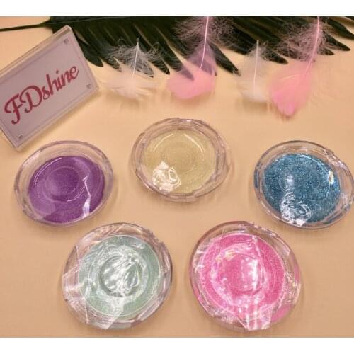 Clear Eyelashes Packaging 20pcs/lot Multi-Colors Cards with Tray Circle Lash Box