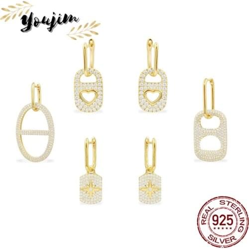 2021 August new style 925 silver zircon earrings women luxury fashion Monaco exquisite jewelry gift
