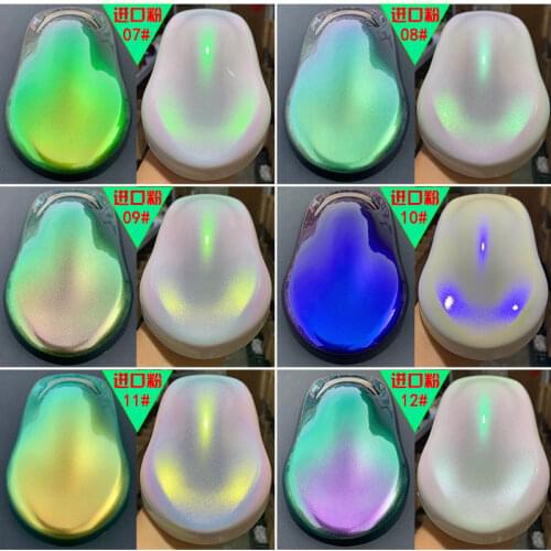 1g /lot Wholesale Chameleon Aurora Pigment chrome color shift mica powder for Car Paint/Nail Art