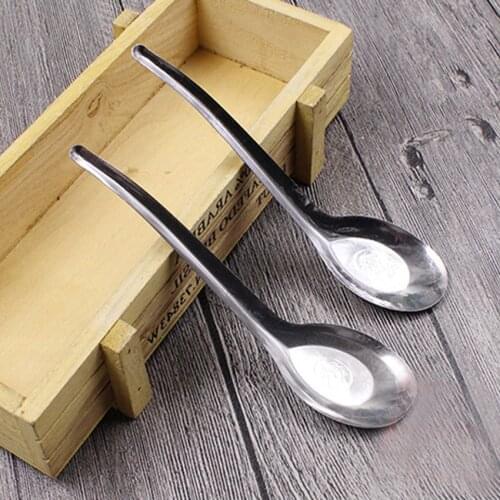 1 PC cute Children Stainless Steel Spoon Coffee Spoon Dinner Dessert Spoons Long Handle Tea Ladle 16.5cm