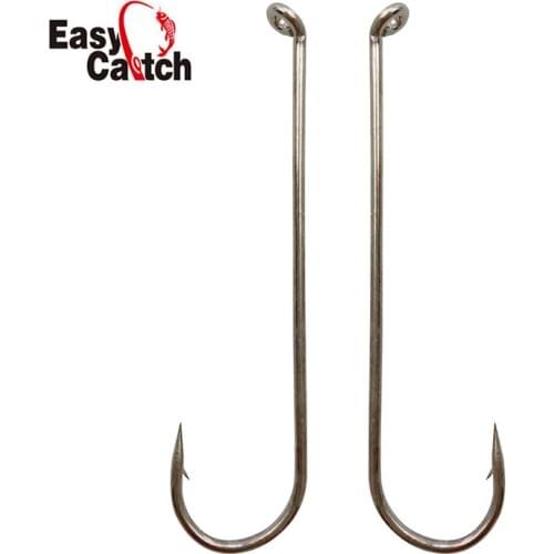 150pcs 79580 High Carbon Steel Fishing Hooks Silver Color Long Shank Streamer Dry Fly Tying Fishing Hook For Jig Size 2 4 6 8 10