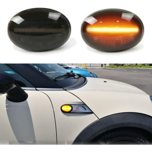 2pcs Turn Signal Light Dynamic LED Side Marker Side Indicator Fender Marker for BMW MINI Cooper R55 R56 R57 R58 R59 Turn Signal
