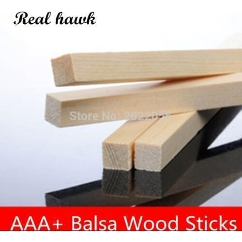 25pcs 250x1.5x1.5/2x2/2.5x2.5/3x3/4x4/5x5/6x6/7x7mm Square wooden bar AAA+ Balsa Wood Sticks Strips for airplane/boat model DIY
