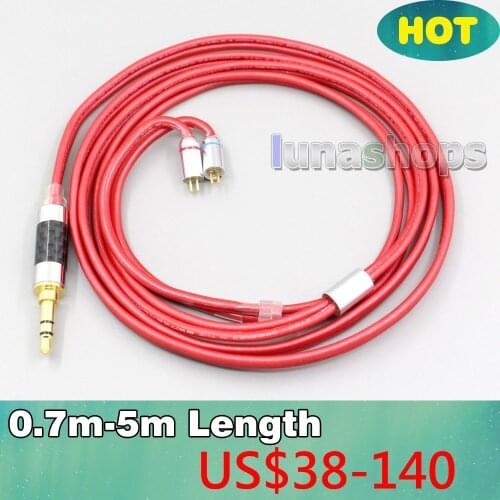 4.4mm XLR 2.5mm 99% Pure PCOCC Earphone Cable For Flat Step JH Audio JH16 Pro JH11 Pro 5 6 7 BA Custom LN006674