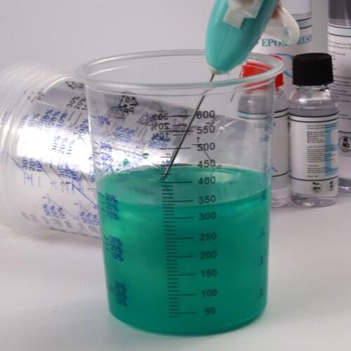 5PCS 600ML Plastic Dispensing Mixing Measuring Cup Crafts Making