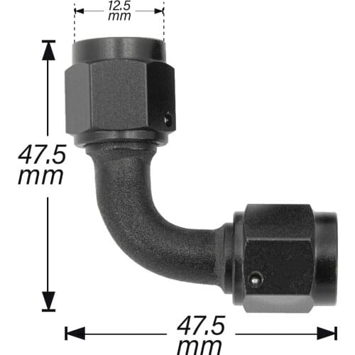 Aluminium AN6 to AN6 Straight Female Swivel Coupler Aluminum Alloy Hose End Fitting Adaptor