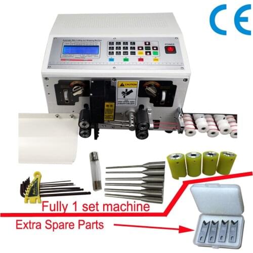 Automatic Wire Cutting and Stripping Peeling Machine 2-Wire Feed Cable Stripper Machine for Cable 4mm2 AWG11