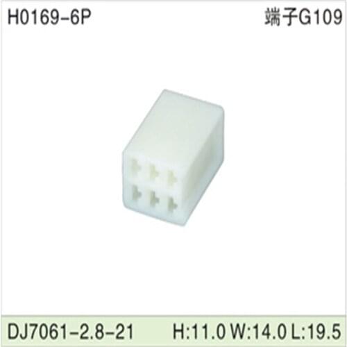 Free shipping 500pcsDJ7061-2.8-21 6Pin 2.8mm AMP Car Electrical Wire Connectors for VW,BMW,Audi,Toyota,NISSAN AND other