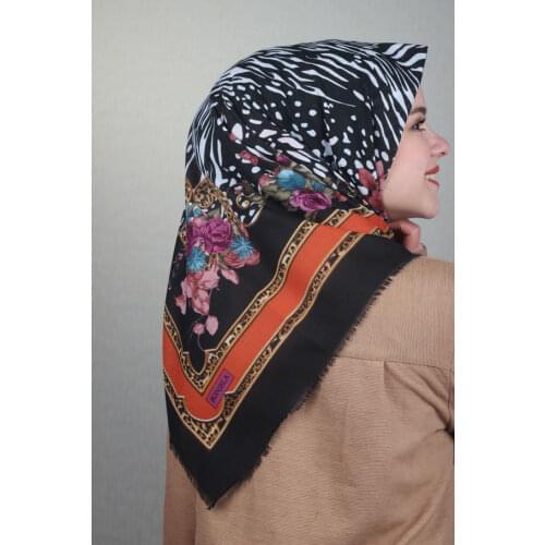 BONJELA PATTERNED COTON SCARF-DESEN-63-RENK-11