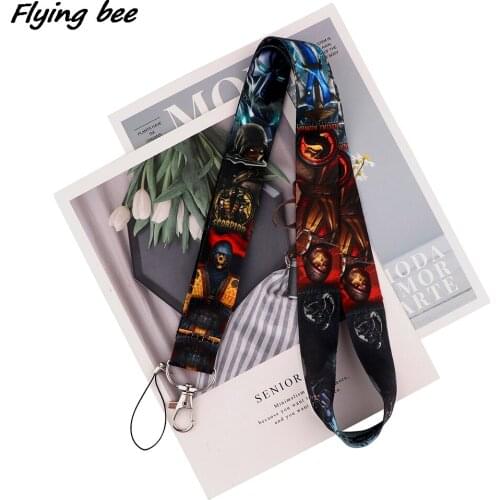 Flyingbee Classic Fighting Game Characters Lanyards ID Badge Holder ID Card Pass Phone Straps Badge Key Holder Keychain X2020