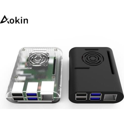 Aokin Cases Raspberry Pi 4 Case, Plastic Protective Case For Raspberry pi 4 Accessories