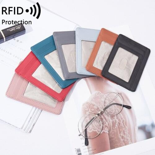 Carbon Fiber Cards Holder Card bag ultra thin anti theft bank card cover ID card clip U.S. dollar clip multifunctional card bag