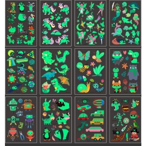 Kids Tattoo Temporal Tattoos False Stickers Cute For Children Baby Child Tattoo Waterproof Flash Water Transfer Safety Sticker